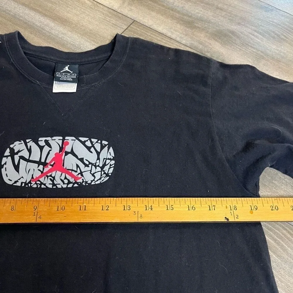 Y2k Jordan Brand Shirt Cement Elephant Print Men Small Bin‎ D-23